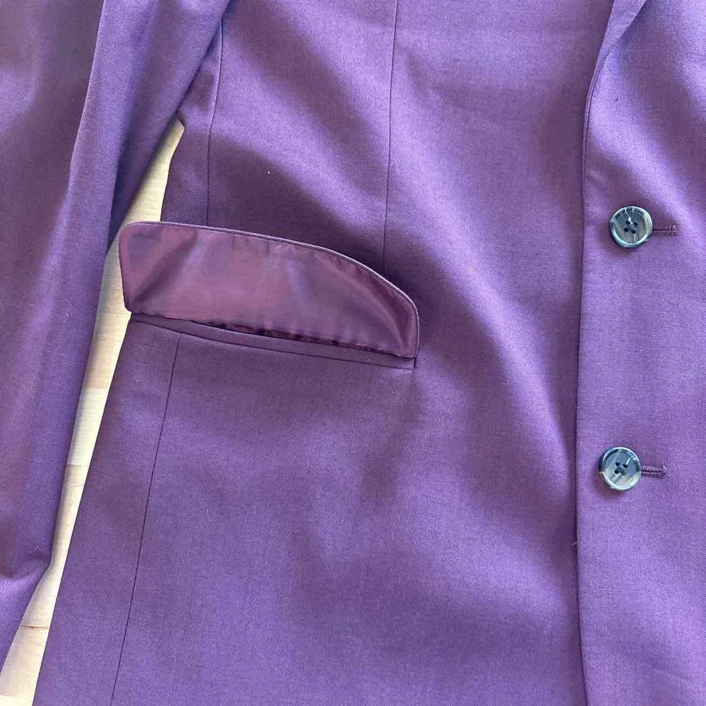 Asos Size 38 Purple Preloved MENS Blazer